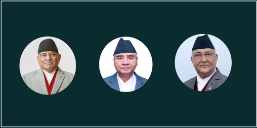 बालकोटमा प्रचण्ड, देउवा र ओलीबीच भेटवार्ता हुँदै, यस्ता छन् छलफलका विषय